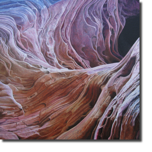 Hidden Canyon 3 (2010)
60 x 60 cm
oil on canvas